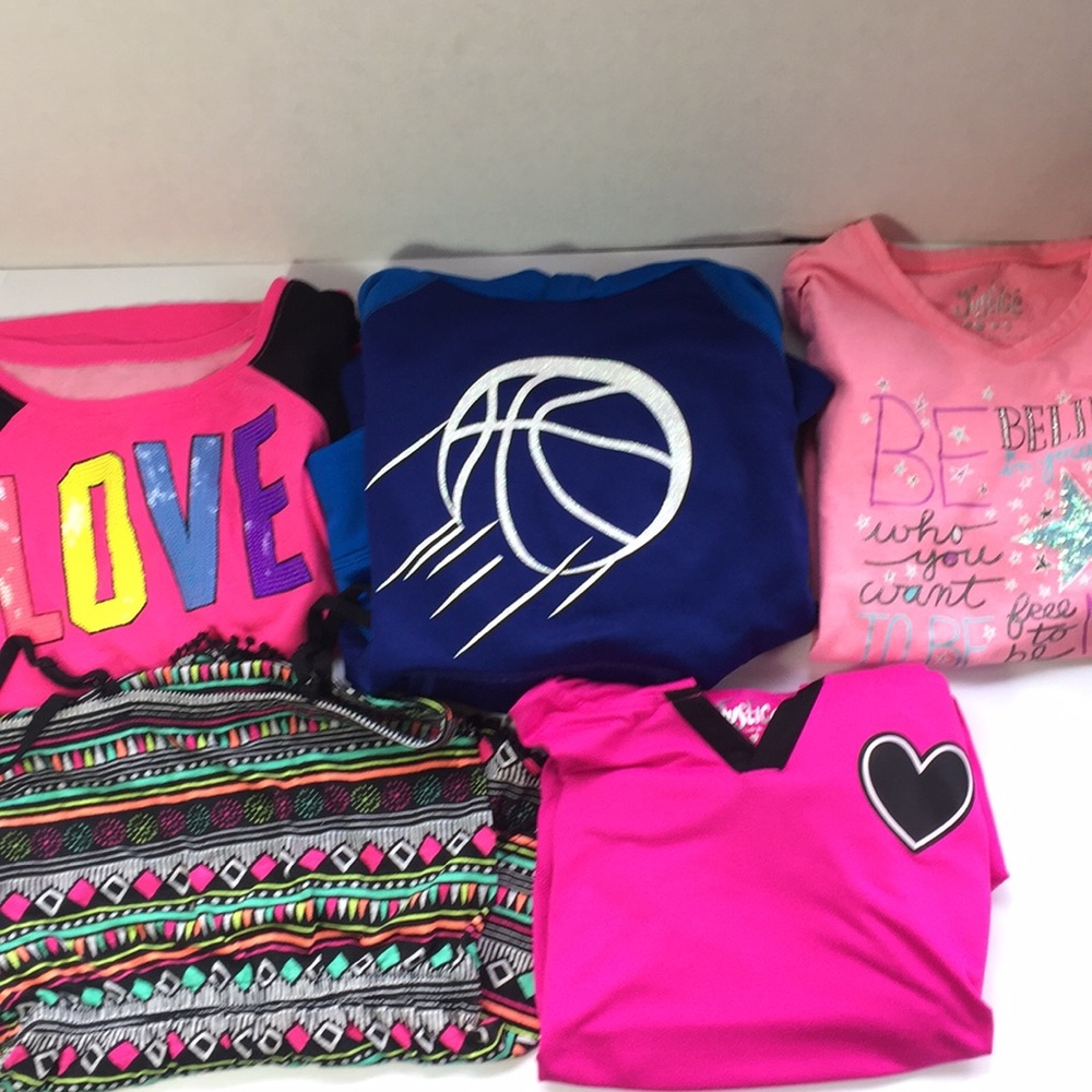 ⬇️$28 ALL JUSTICE LOT GIRLS SZ 8 Romper Athletic